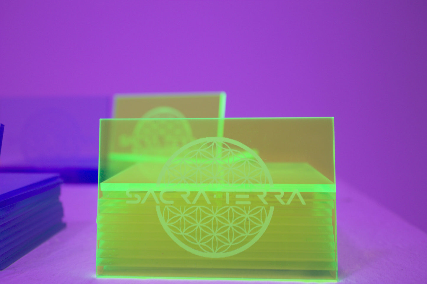 Neon Yellow party plate