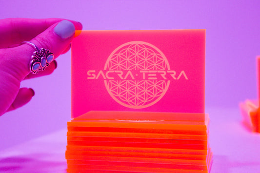 Neon Orange Party Plates