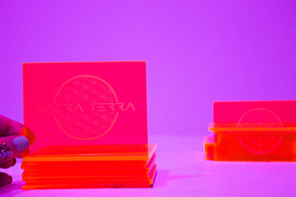 Neon Orange Party Plates