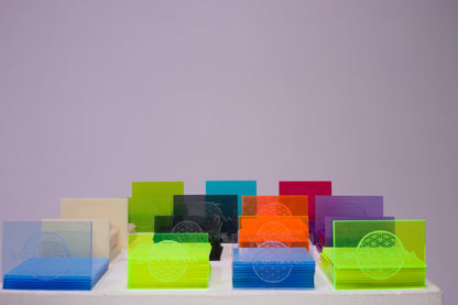 Neon Orange Party Plates